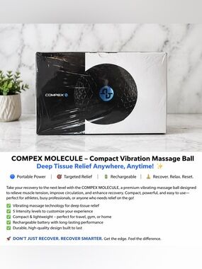 COMPEX Molecule Massage Ball/New,Sealed | Deep Tissue Portable/Muscle Relief